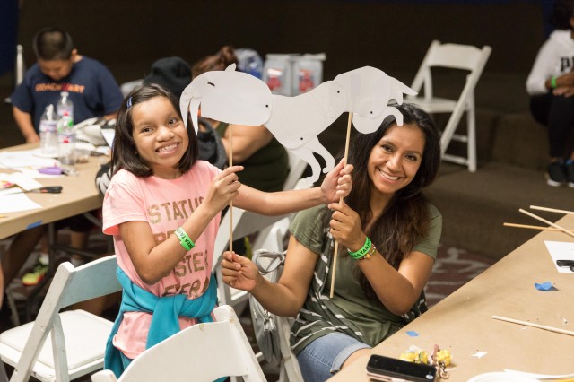 la brea tar pits shadow puppet workshop kids art craft program