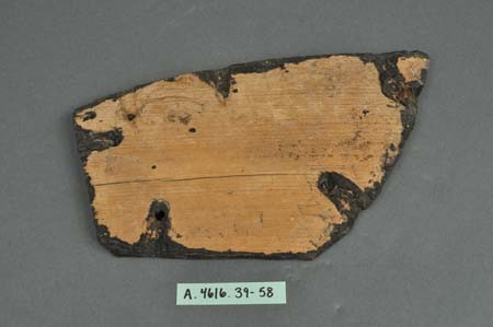 canoe paddle with tar used by Native Americans