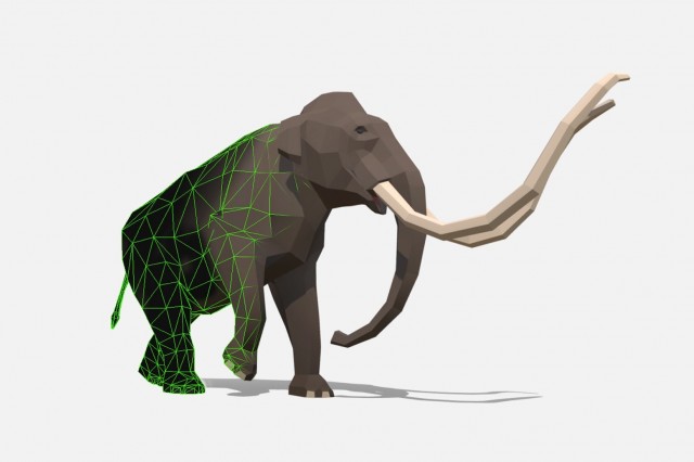 Mammoth Pixel image flipped 