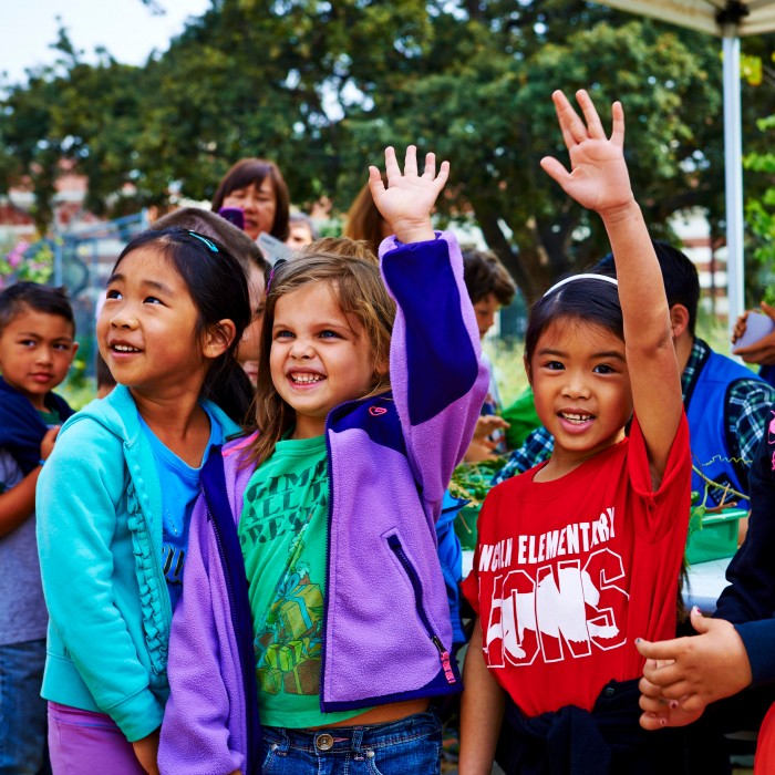 group of schoolchildren